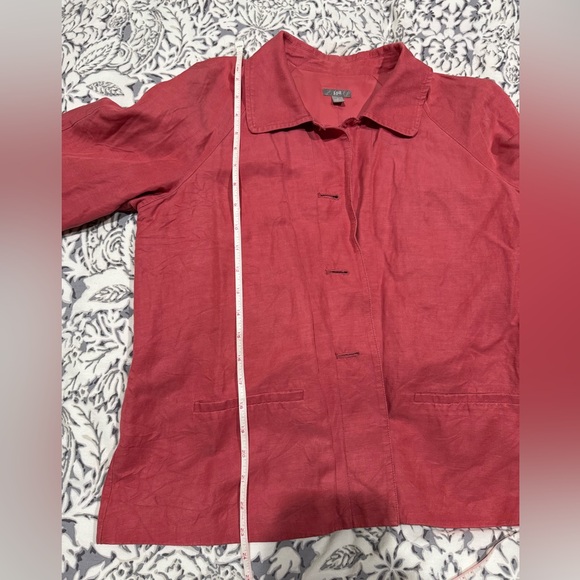 J. Jill Women's Vibrant salmon orangish Pink jacket size S-M - Picture 12 of 13